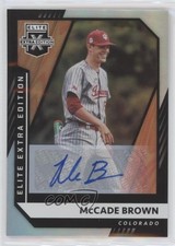 2021 Panini Elite Extra Edition Signatures McCade Brown #104 Auto a3i