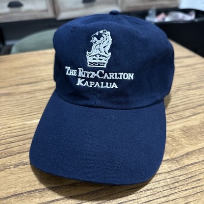 The Ritz Carlton Kapalua Hawaii Hotel Baseball Hat Cap Maui Navy Embroidered ￼