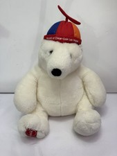 Boyds Bears Coke Polar Bear Teddy Plush Coca Cola Vegas 12in Beanie Hat 2006