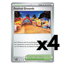 4x Festival Grounds 108131 - Sv Prismatic Evolutions Pre Pokemon Playset X4 4x Festival Grounds 108131 - Sv Prismatic Evolutions Pre Pokemon Playset X4