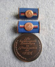 DDR Medaille Orden f&uuml;r hervorragende Leistungen im Finanzwesen in Bronze
