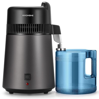 1.6 Gal 6L VIVOHOME Water Distiller 900W Black