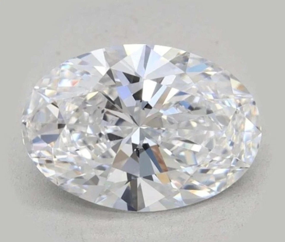 5 Ct Oval Cut Lab-Grown CVD Diamond D Color IF Clarity IGL Certified Gems 5NSV - Image 2 of 3