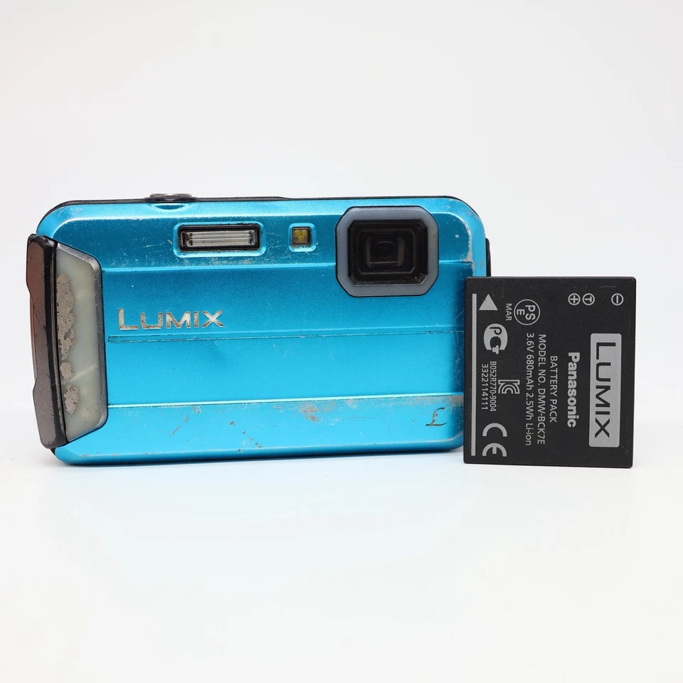 Panasonic Lumix DMC-FT25 16.1MP Waterproof Digital Camera-  Blue (F15), photo 1 of 5
