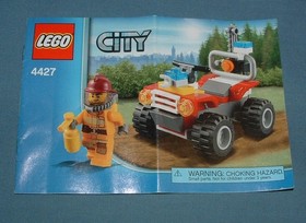 CITY, FIRE SETS 4427 ATV / 60000 MOTORCYCLE / 30368 WATER SCOOTER - LEGO - USED