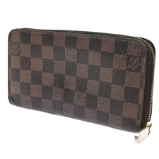 LOUIS VUITTON Zippy Wallet Zip Around Wallet Damier Ebene Brown N60015 01CA400