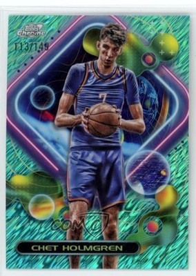 2023-24 Topps Cosmic Chrome Aqua Equinox Refractor /149 Chet Holmgren #86 0wz