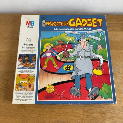 Jeu de société Inspecteur Gadget A La Poursuite des Bandits M.A.D. MB Vintage