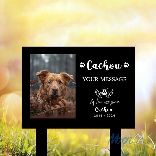 Custom Metal Pet Memorial Stake, Personalized Dog Grave Marker, Personalized Dog - Bild 5 von 9