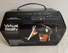 DREAM VISION TZUMI VIRTUAL REALITY SMARTPHONE HEADSET 4586B IOS ANDROID BLACK VR