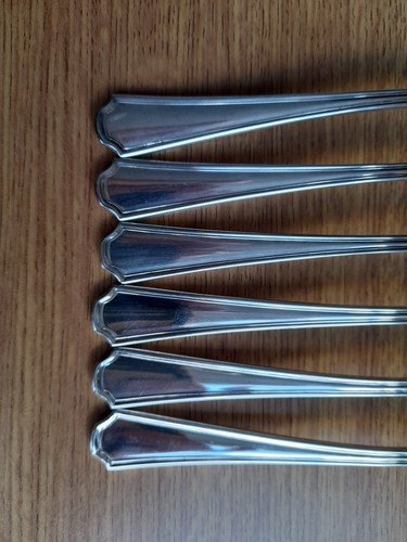 6er Set Art Deco Salatgabeln BALMORAL Oneida Reliance Teller Ersatzbesteck - Bild 3 von 7