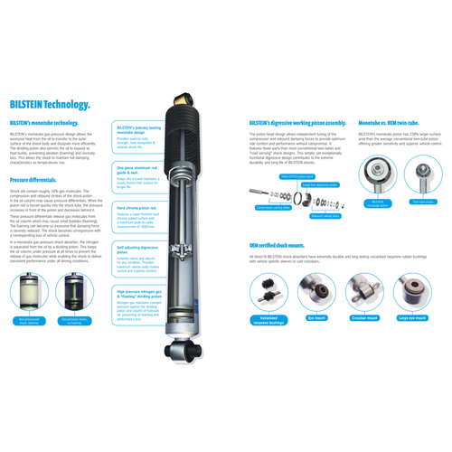 Bilstein B6 4600 Shocks Pair 0" Front Lift Fits 94-02 Dodge Ram 2500 / 3500 RWD - Picture 10 of 12