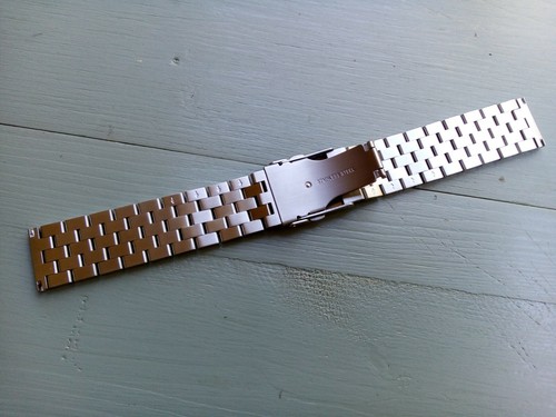 20mm Bracelet Acier Inoxydable neuf avec barrettes et 2 Outils pour Seiko etc. - Photo 5/12
