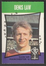 A&BC Bubble gum Football star players 1967 MANCHESTER UNITED Denis Law SCOTLAND 