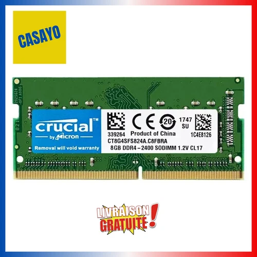 Mémoire RAM DDR4 SODIMM pour Ordinateur Portable - 4GB | 8GB | 16GB | 32GB 