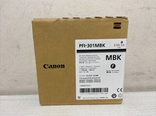 Genuine Canon PFI-301 MBK Matte Black Ink imagePROGRAF iPF8000-9010s EXP 07/2015