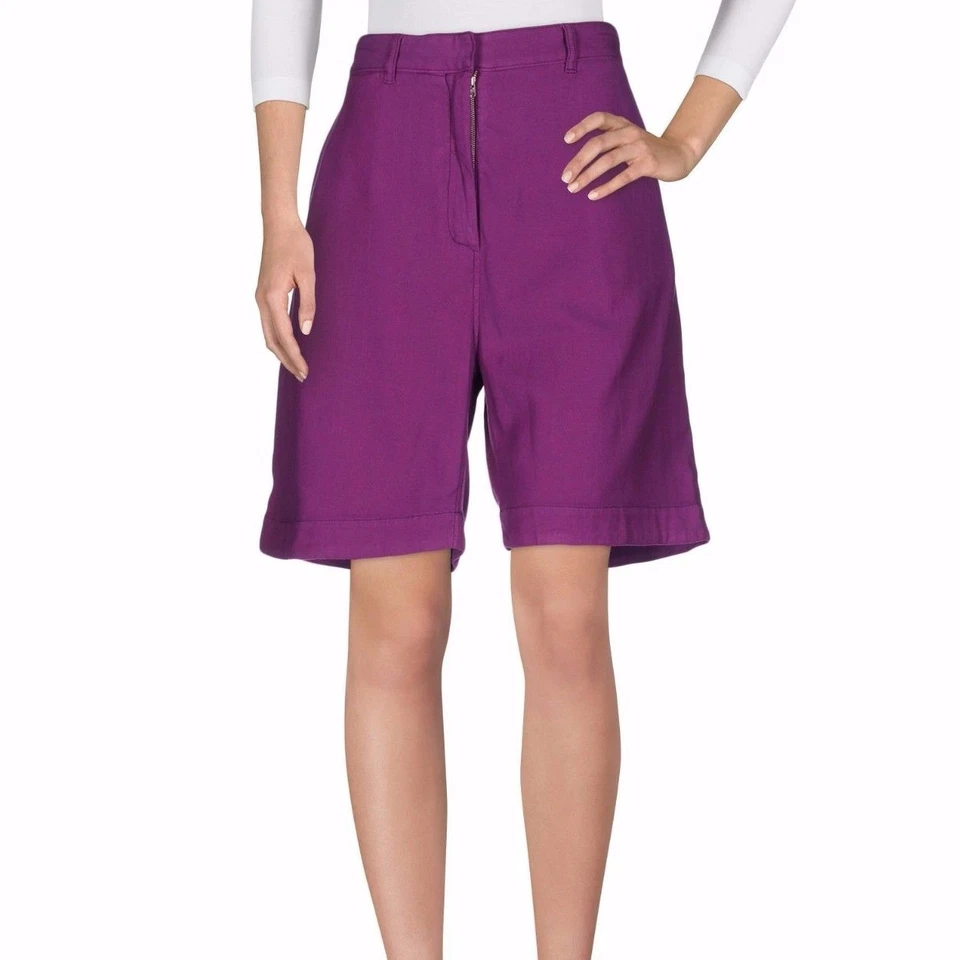 $380 NEW Authentic ACNE STUDIOS Purple Cotton BERMUDA Chino Shorts 36 W-31"