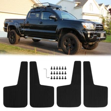 For Toyota Tacoma 4PCS Car Rubber Mud Flaps Mudguards Fender Splash Guards Black