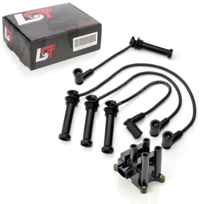 Ignition Wire Set + Ignition Coil Ignition Module Ignition Unit for Ford Maverick Mondeo II 1.6