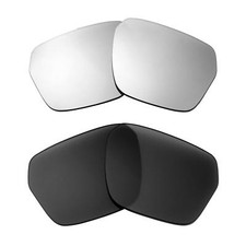 Walleva Titanium  Black Polarized Lenses For Prada Linea Rossa SPS01X