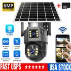 Solar Outdoor Security Cameras Wireless WiFi Night Vision Ptz Surveillance Lot