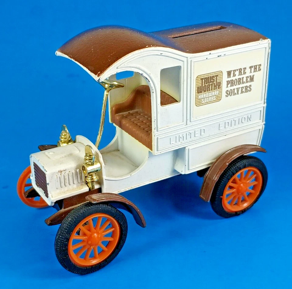 Trust Worthy Hardware We're The Problem Solvers, Fords First Coin Bank with Key. - Image 4 of 4