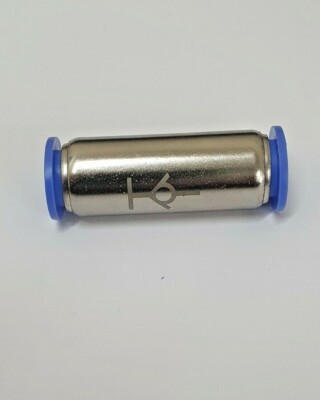 6mm Rückschlagventil Einschub Messing Nickelplatte Gerader Stecker Kompakt  