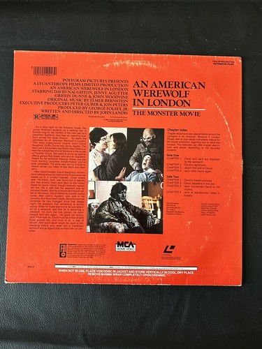 An American Werewolf in London - John Lendis / David Naughton - Laserdisc - Picture 2 of 2