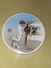 Norman Rockwell Christmas Plate 1990 ”A CHRISTMAS PRAYER”  W/Stand-#9184C — photo 1