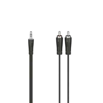 Hama Audio RCA -Kabel, 3,5-mm-Klinken-St. -2 Cinch-Stecker, Stereo, 0,75m 205109