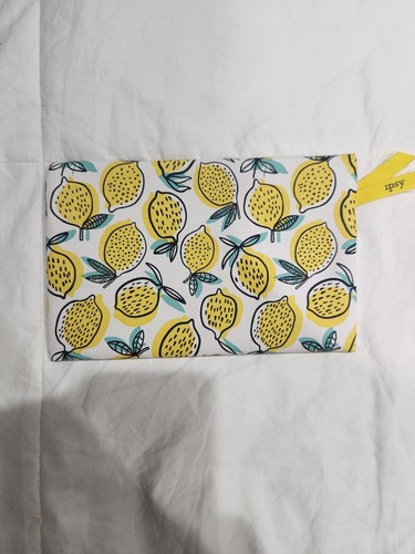 LEMON Print Makeup Bag - Cosmetics Case Lemons Ipsy