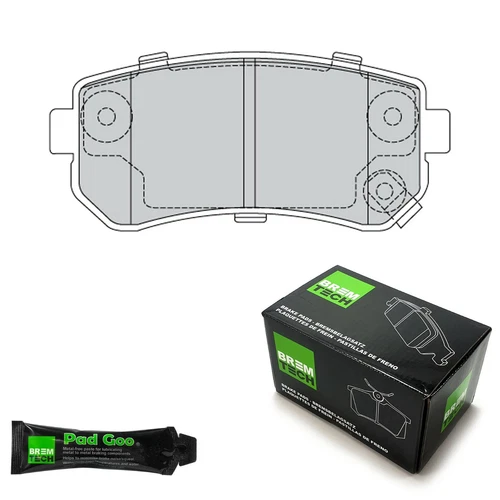 BREMTECH REAR BRAKE PADS FITS: KIA SPORTAGE 04-10 JE55 U6Y VIN BPX2987J