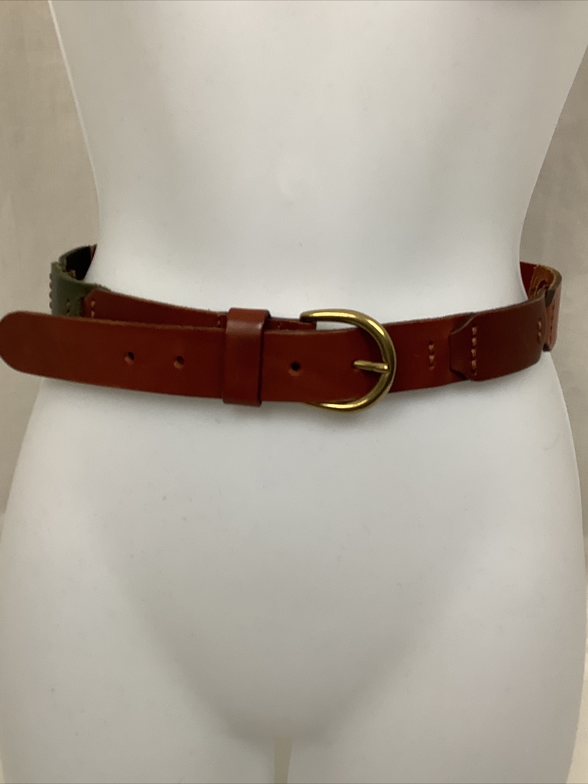 Fossil multi colored patchwork belt Small genuine… - image 6