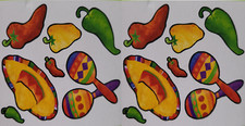 Fiesta Cinco de Mayo Mexican Holiday Theme Party Decoration Cutouts 14 pieces