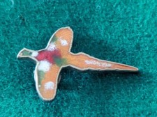 Pheasant Navajo Mfg. Co.  Tie Tack Lapel Hat Pin Rack Vintage Enamel  Hunting