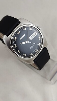 Vintage Seiko Day-Date Automatic 25 jewels Men's Watch Japan Made Black 060645