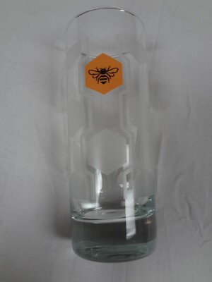 JACK DANIELS HONEY TENNESSEE WHISKEY DRINKING BAR GLASS CUP HONEYCOMB 
