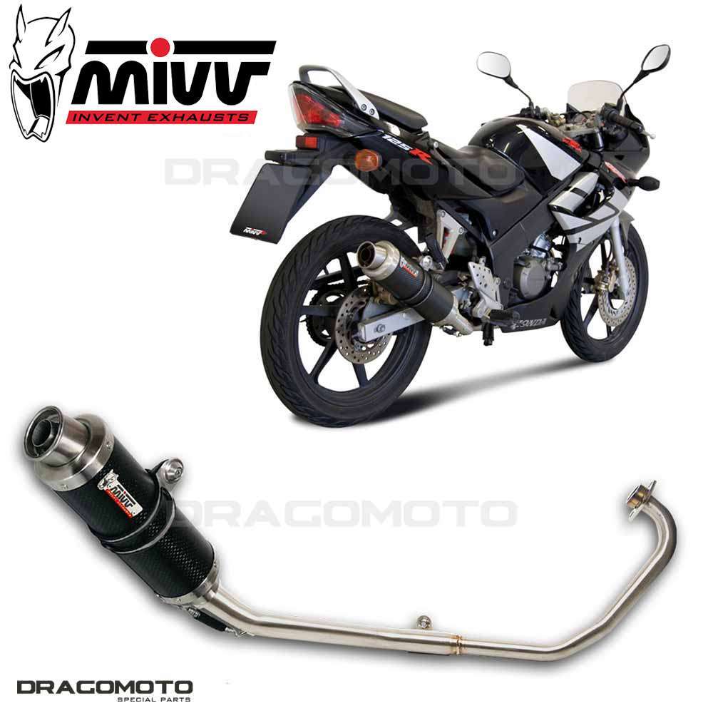 Komplette Aupuff HONDA CBR 125 R 2004 2005 MIVV Gp Carbon