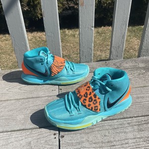 Nike Kyrie Irving 6 Oracle Aqua Azul Animal Naranja BQ4630 300 Baloncesto  Tamaño 9 | eBay