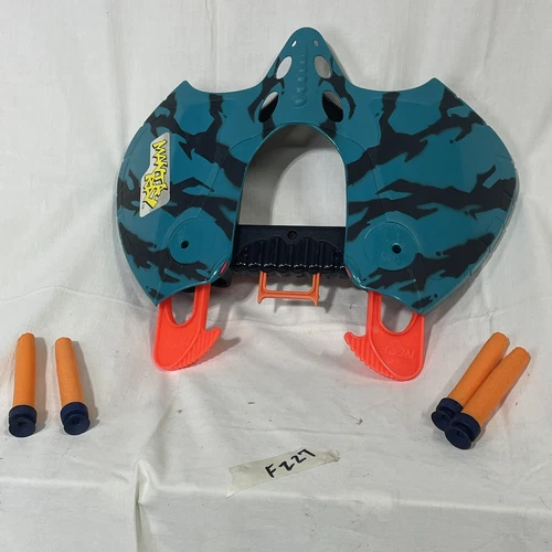 Vintage 1995 NERF Max Force Manta Ray Blaster ~ Fully Functional With Ammo RARE