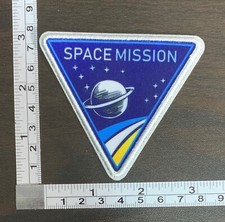 SPACE MISSION Astronaut Space Printed Embroidered Iron On Patch