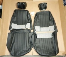 New Front Seat Covers Seat Upholstery Mg Midget 1970 Black With Headrest Covers New Front Seat Covers Seat Upholstery Mg Midget 1970 Black With Headrest Covers