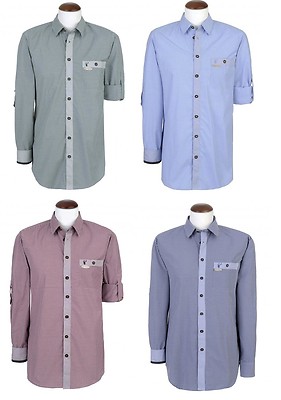 Spieth Wensky Trachtenhemd karo Oktoberfest Hemd Trachten Hemd Slimfit blau rot 