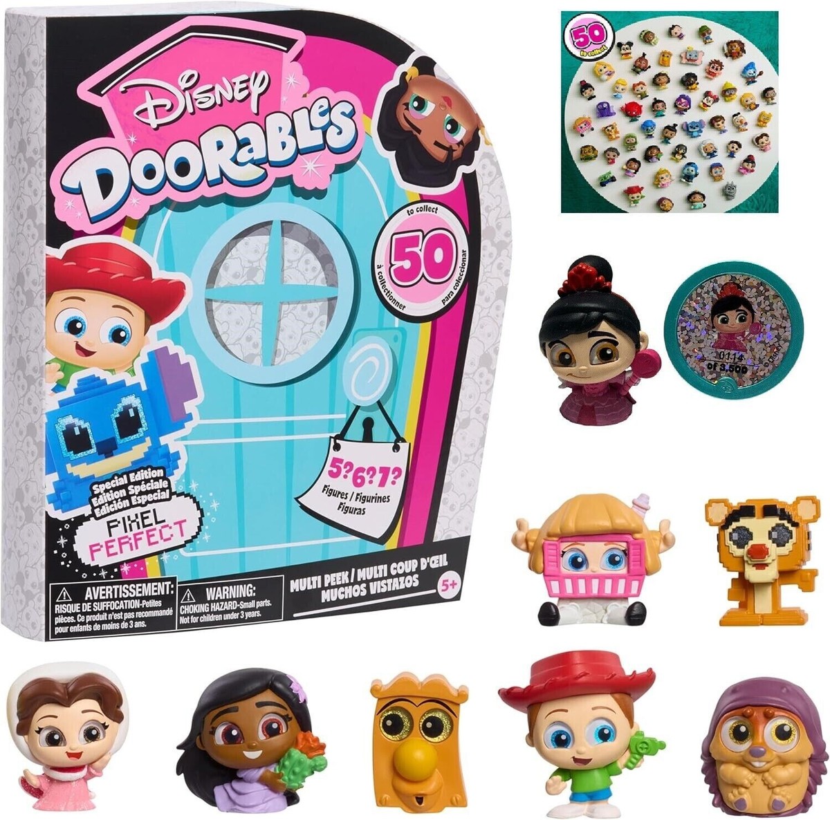 DISNEY DOORABLES PIXEL PERFECT - YOU CHOOSE FIGURE! REVISED - NEW
