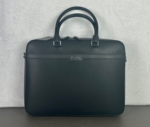 Michael Kors Men's/Unisex Black Varick Large Leather Briefcase/Computer Bag NWT - Picture 16 of 16