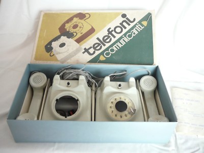 Jouet Ancien Interphone Téléphone CABE – Fabriqué En Italie – Vintage, Jeux D'Antan