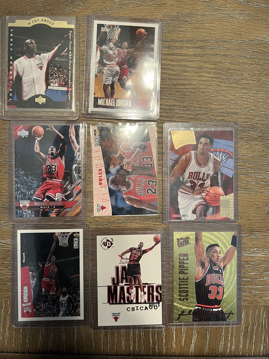 Michael Jordan / Scottie Pippen Basketball cards- 8 Total
