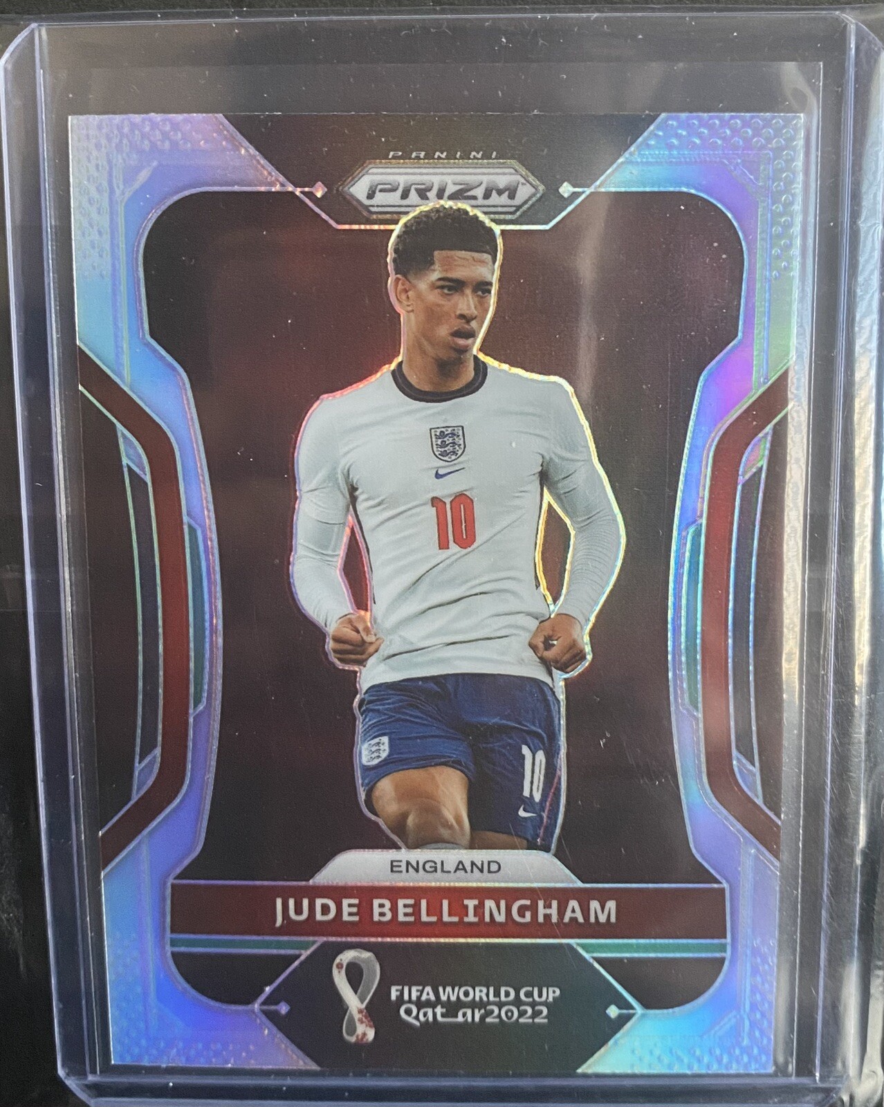 2022 Panini Prizm World Cup Jude Bellingham Silver Prizm Card No. 90 England