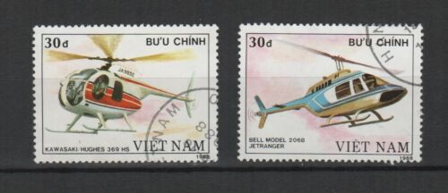  Vietnam du Sud 1988 hélicoptère 2 timbres oblitérés /TR7968 - Photo 1/1