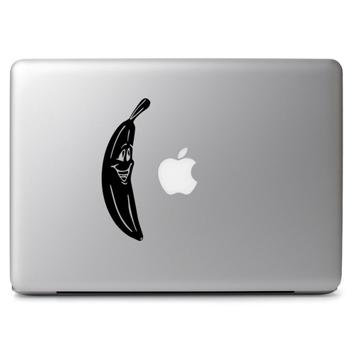 Fruit Happy Banana Vinyl Decal Sticker for Macbook Laptop Car Window Bumper Wall - Picture 1 of 7